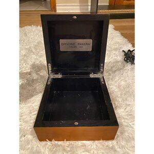 Genuine OFFICINE PANERAI Empty Wooden Watch Box Case Storage Firenze 1860